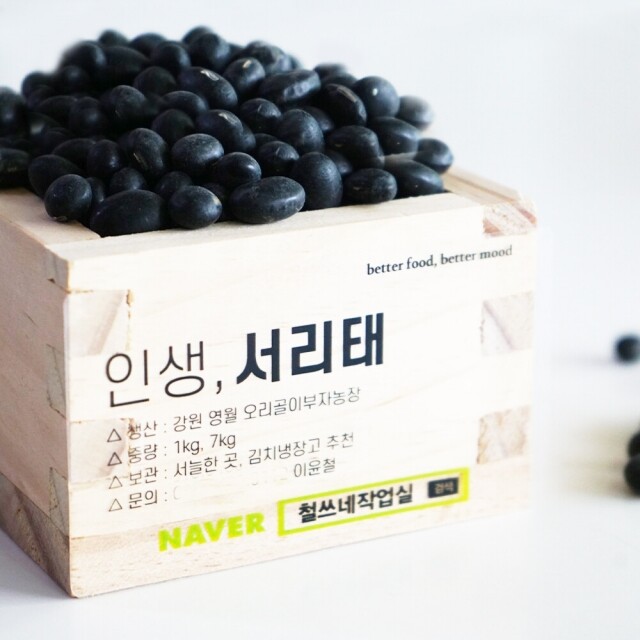 영월 동강애 고향밥상,영월산 2025년 햇 귀족 서리태 5키로